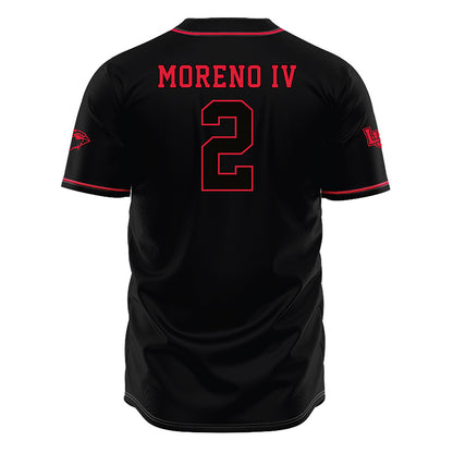 Lamar - NCAA Baseball : Heladio Moreno IV - Black Jersey-1