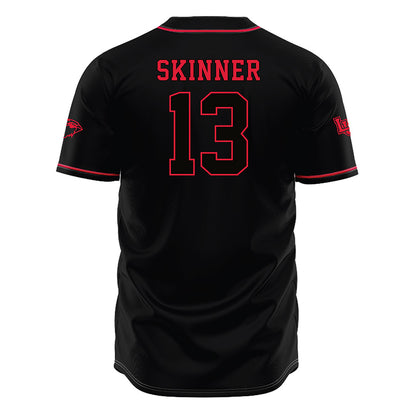 Lamar - NCAA Baseball : Zak Skinner - Black Jersey-1