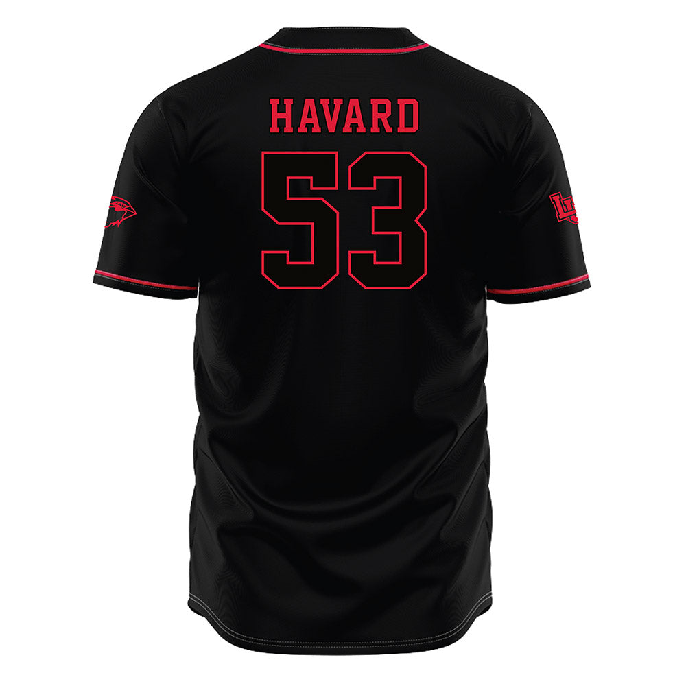 Lamar - NCAA Baseball : Peyton Havard - Black Jersey-1