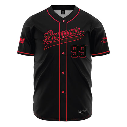 Lamar - NCAA Baseball : Zane Spinn - Black Jersey-0