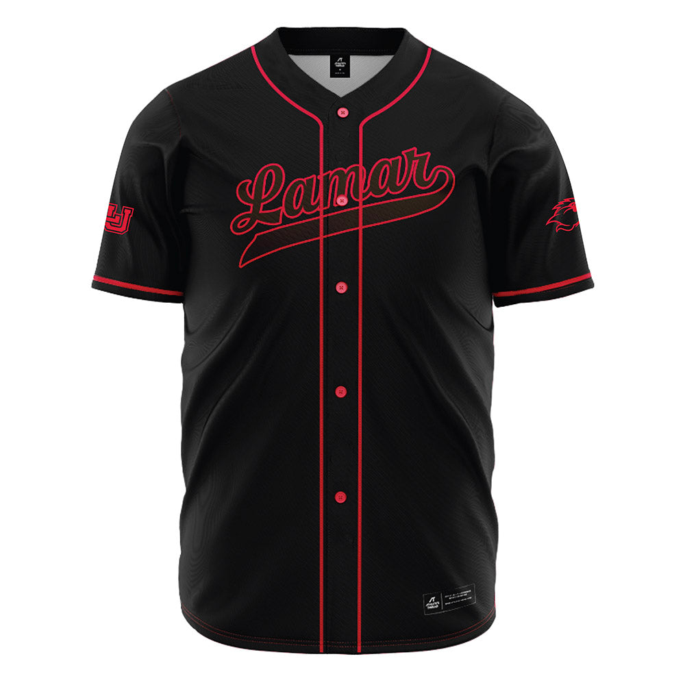 Lamar - NCAA Baseball : Kyle Moseley - Black Jersey-0