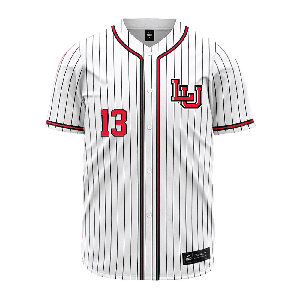 Lamar - NCAA Baseball : Zak Skinner - White Pinstripe Jersey-0