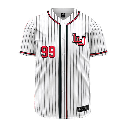 Lamar - NCAA Baseball : Zane Spinn - White Pinstripe Jersey-0