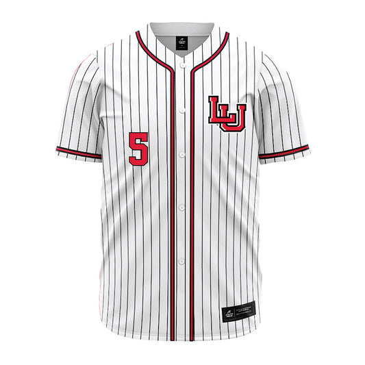 Lamar - NCAA Baseball : Bryce Grizzaffi - White Pinstripe Jersey-0