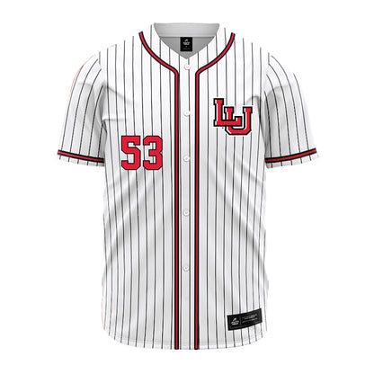 Lamar - NCAA Baseball : Peyton Havard - White Pinstripe Jersey-0