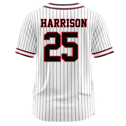 Lamar - NCAA Softball : Veronica Harrison - White Pinstripe Jersey