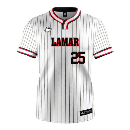 Lamar - NCAA Softball : Veronica Harrison - White Pinstripe Jersey