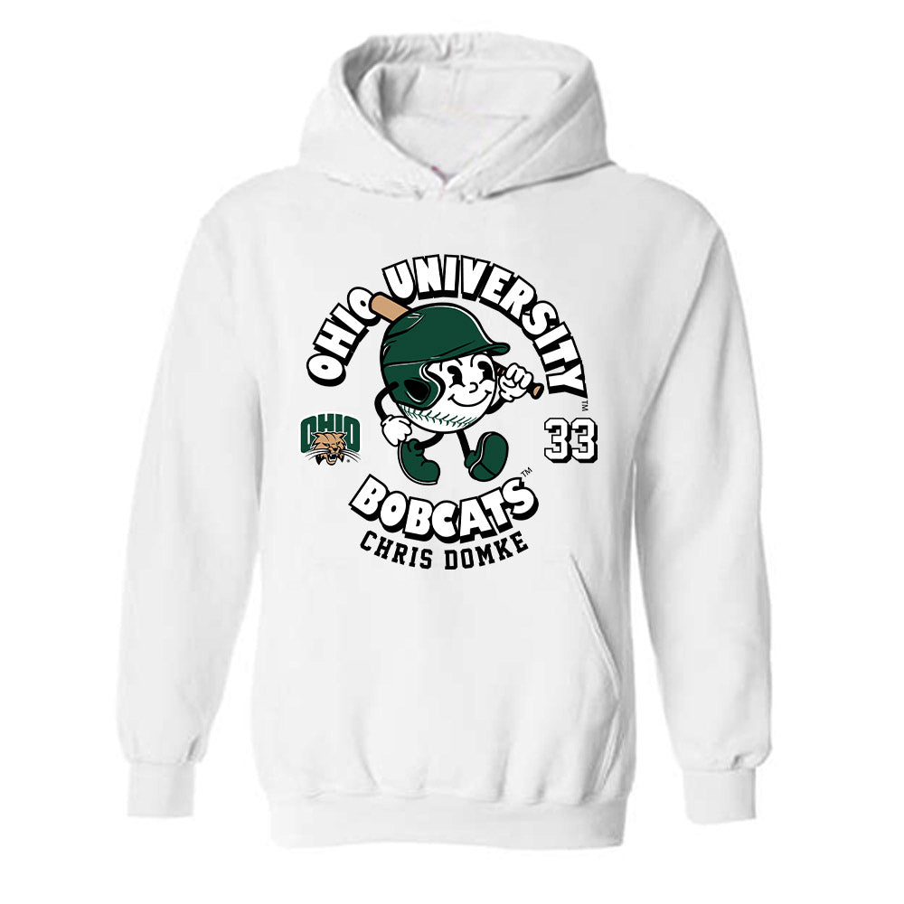 Ohio - NCAA Baseball : Chris Domke - Fashion Shersey Hooded Sweatshirt