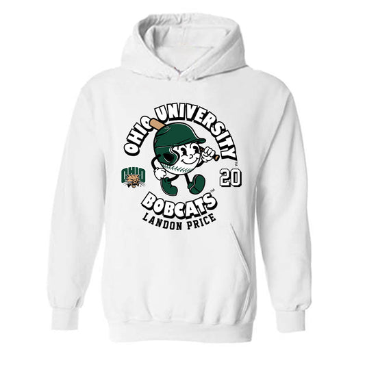 Ohio - NCAA Baseball : Landon Price - Fashion Shersey Hooded Sweatshirt-0