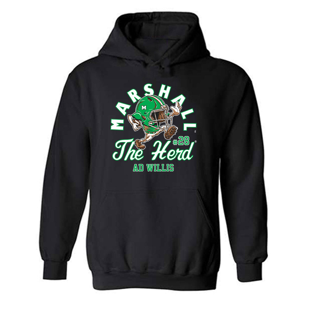 Marshall - NCAA Football : AD Willis - Hooded Sweatshirt-0