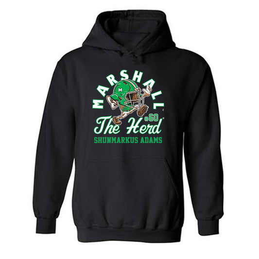 Marshall - NCAA Football : Shunmarkus Adams - Hooded Sweatshirt-0