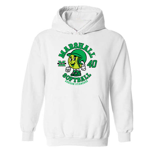 Marshall - NCAA Softball : Addison Stieneker - Fashion Shersey Hooded Sweatshirt-0