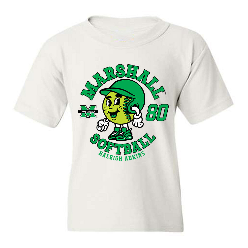 Marshall - NCAA Softball : Haleigh Adkins - Fashion Shersey Youth T-Shirt-0