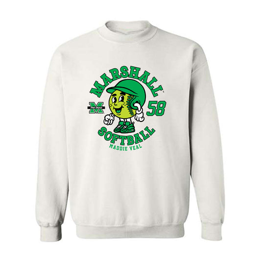 Marshall - NCAA Softball : Maddie Veal - Fashion Shersey Crewneck Sweatshirt-0