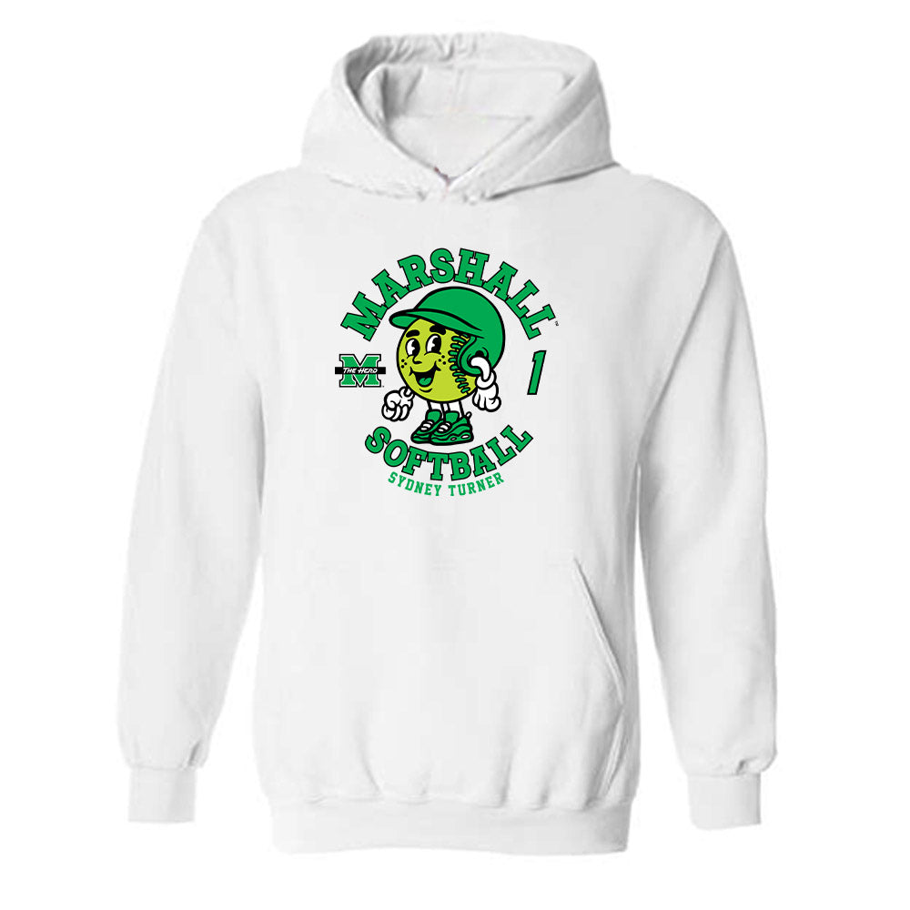 Marshall - NCAA Softball : Sydney Turner - Fashion Shersey Hooded Sweatshirt-0