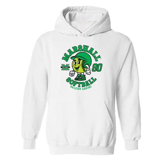 Marshall - NCAA Softball : Haleigh Adkins - Fashion Shersey Hooded Sweatshirt-0