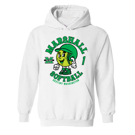 Marshall - NCAA Softball : Destiny Washington - Hooded Sweatshirt Fashion Shersey