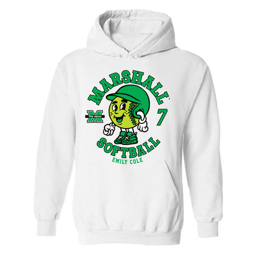 Marshall - NCAA Softball : Emily Cole - Hooded Sweatshirt Fashion Shersey