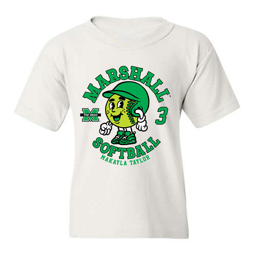 Marshall - NCAA Softball : Makayla Taylor - Fashion Shersey Youth T-Shirt-0