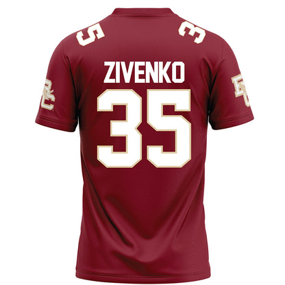 Boston College - NCAA Football : Ivan Zivenko - Maroon Football Jersey