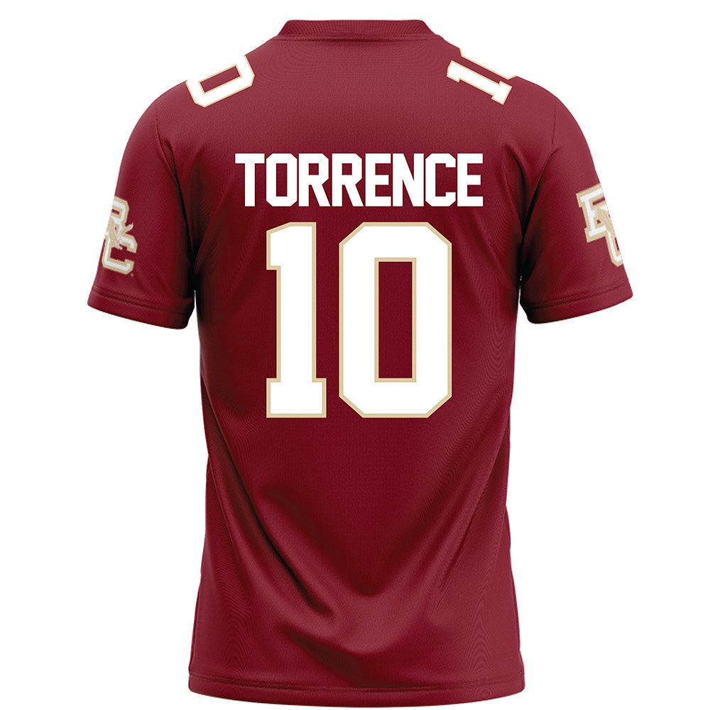 Boston College - NCAA Football : Syair Torrence - Maroon Football Jersey-1