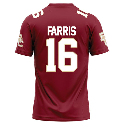 Boston College - NCAA Football : Isaiah Farris - Maroon Football Jersey-1