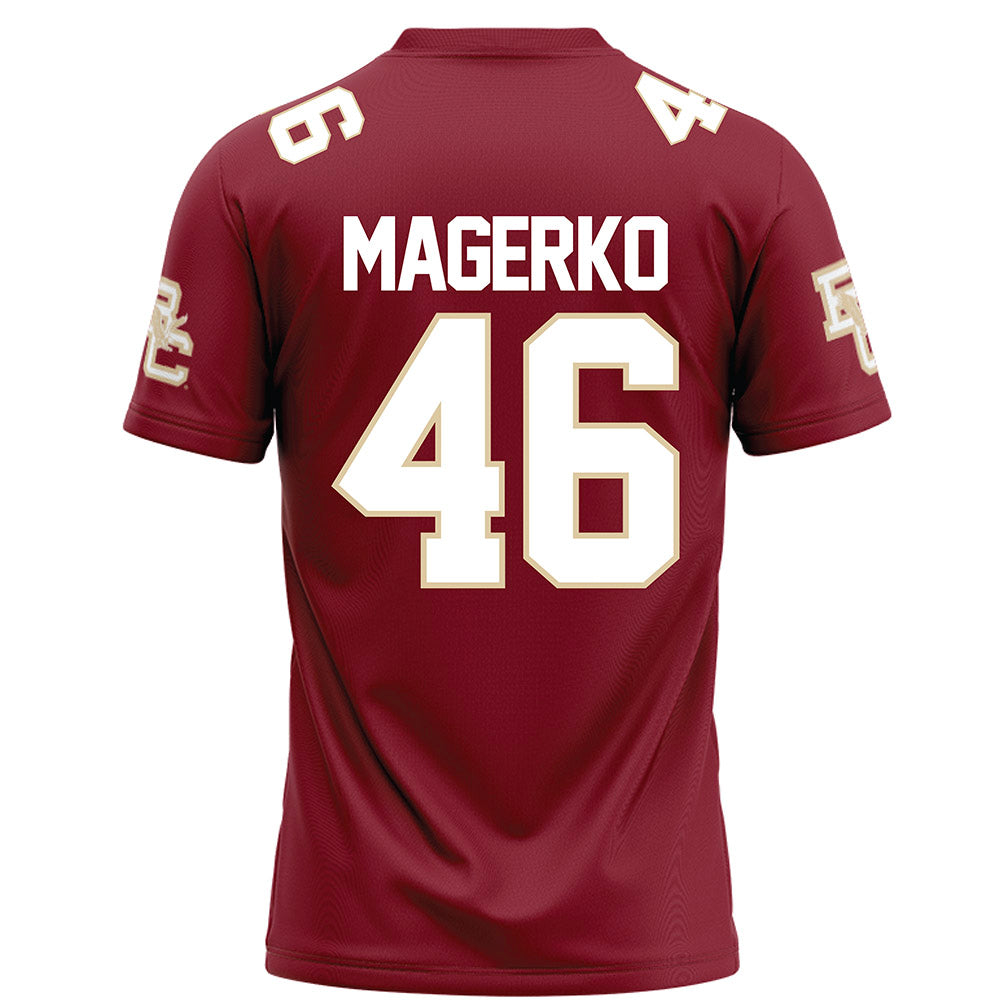 Boston College - NCAA Football : James Magerko - Maroon Football Jersey