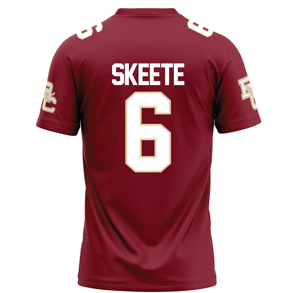 Boston College - NCAA Football : Jaedn Skeete - Maroon Football Jersey