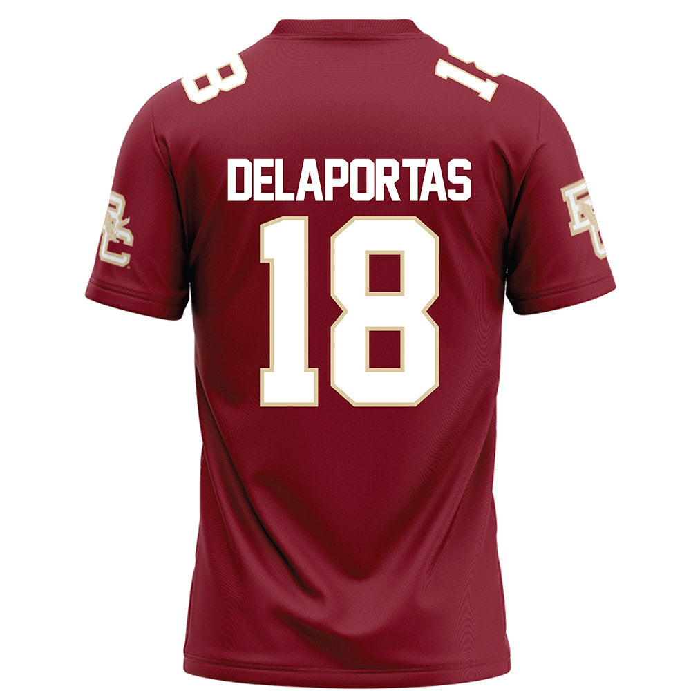 Boston College - NCAA Football : Peter Delaportas - Maroon Football Jersey