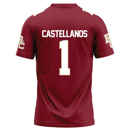 Boston College - NCAA Football : Thomas Castellanos - Maroon Football Jersey