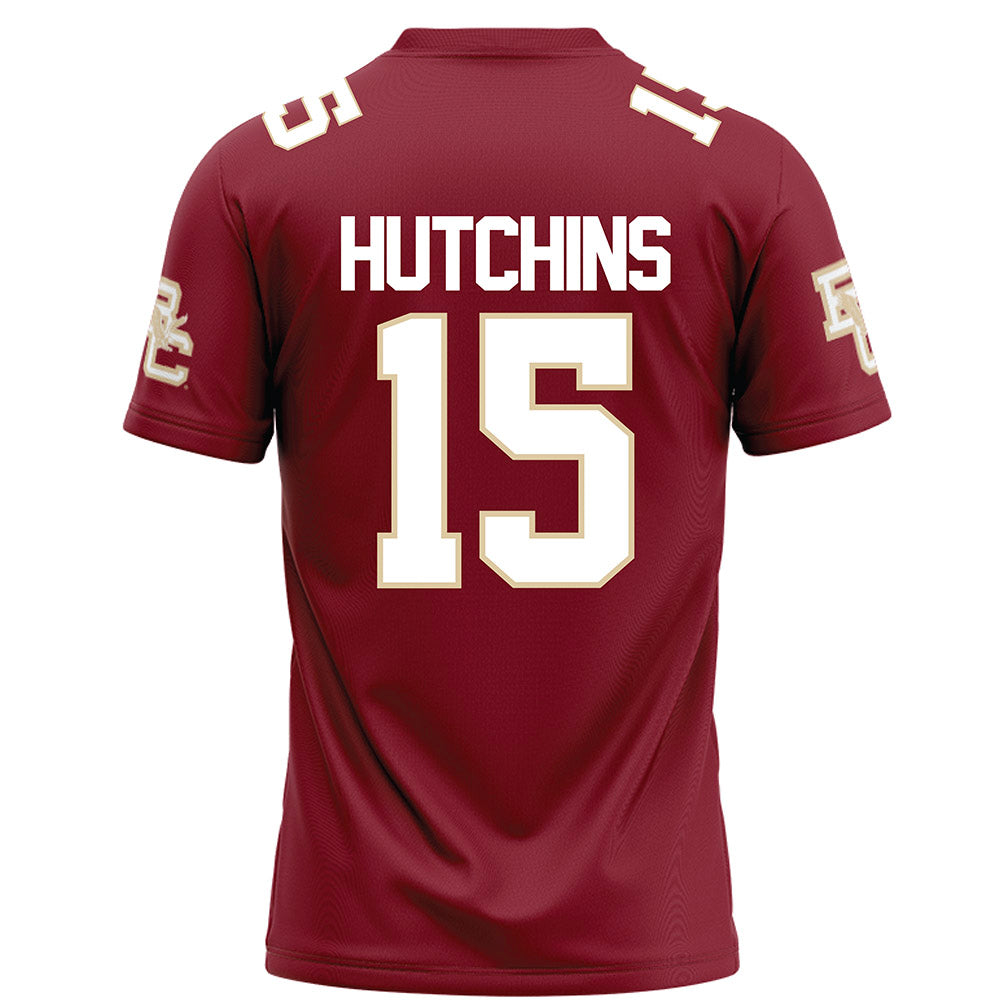 Boston College - NCAA Football : Quintayvious Hutchins - Maroon Football Jersey