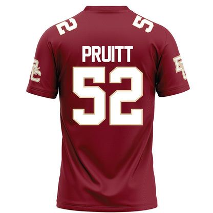 Boston College - NCAA Football : Judah Pruitt - Maroon Football Jersey