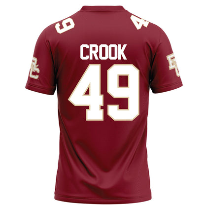 Boston College - NCAA Football : Cooper Crook - Maroon Football Jersey-1
