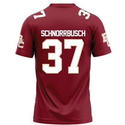 Boston College - NCAA Football : Zach Schnorrbusch - Maroon Football Jersey