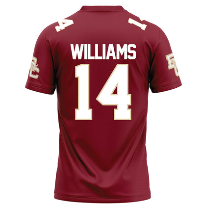 Boston College - NCAA Football : Jalon Williams - Maroon Football Jersey