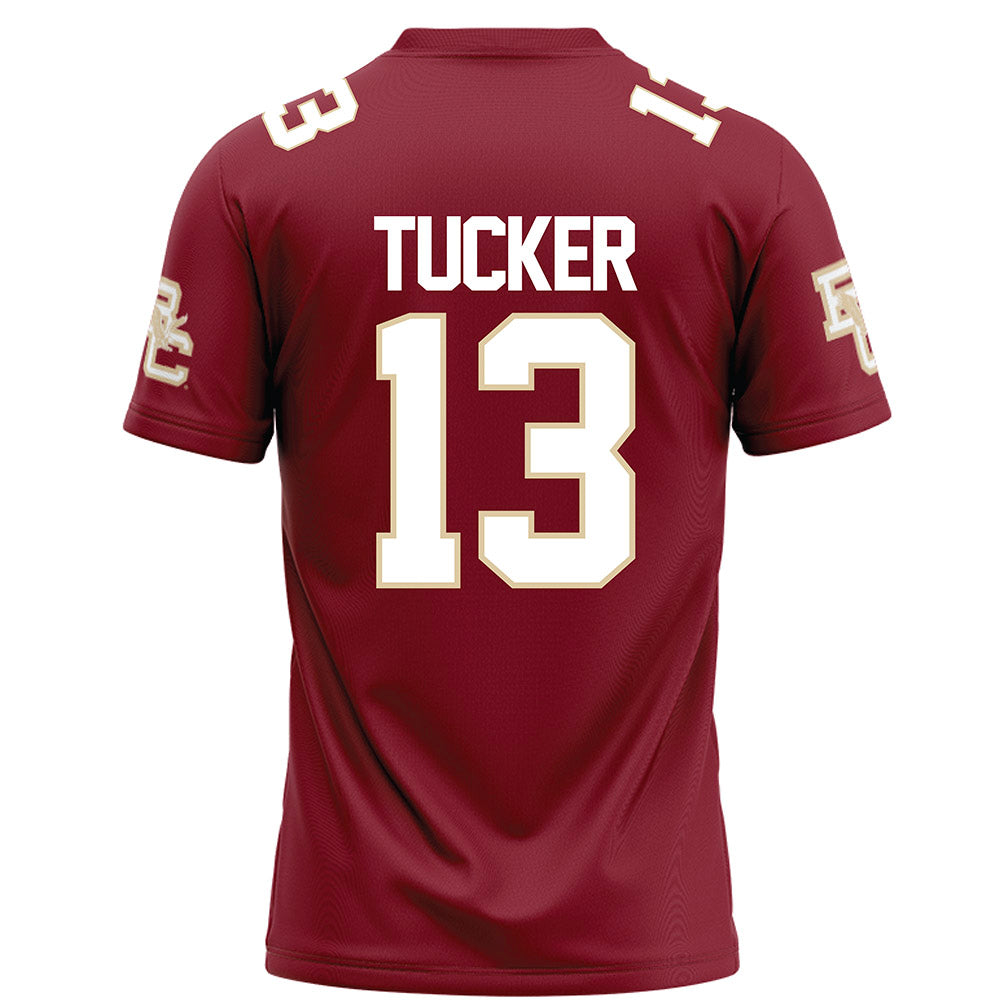 Boston College - NCAA Football : Max Tucker - Maroon Football Jersey