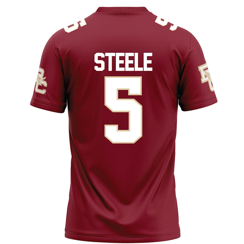 Boston College - NCAA Football : Bryce Steele - Maroon Football Jersey-1