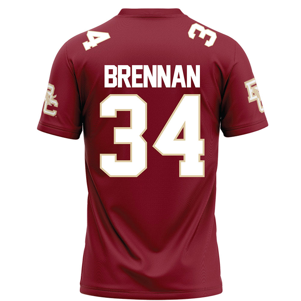 Boston College - NCAA Football : Duke Brennan - Maroon Football Jersey-1