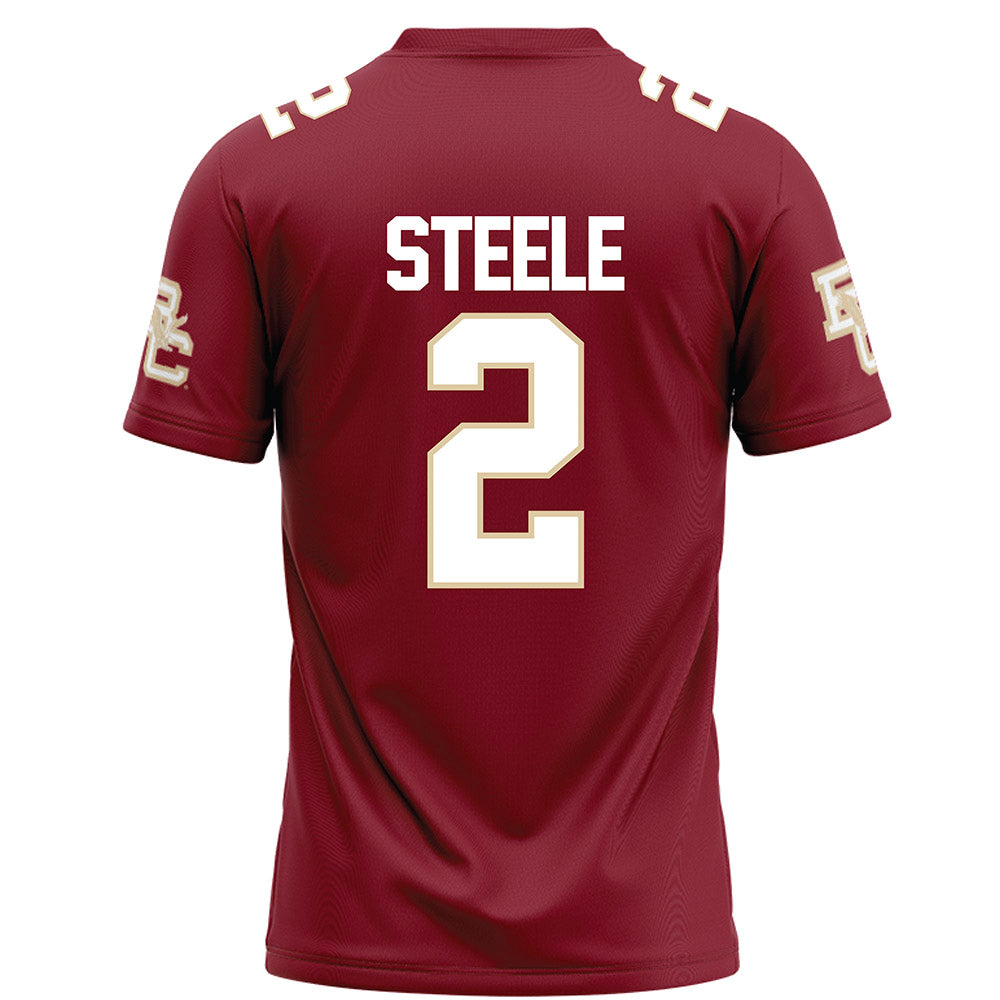 Boston College - NCAA Football : Bryce Steele - Maroon Football Jersey