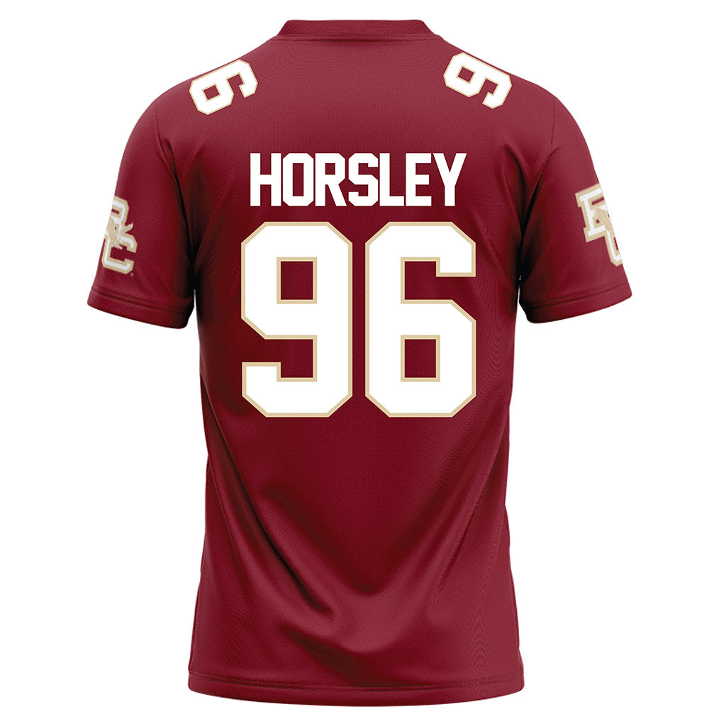 Boston College - NCAA Football : Cam Horsley - Maroon Football Jersey