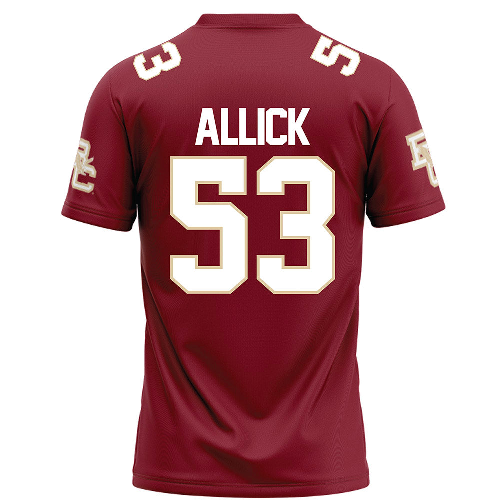 Boston College - NCAA Football : Dwayne Allick - Maroon Football Jersey-1