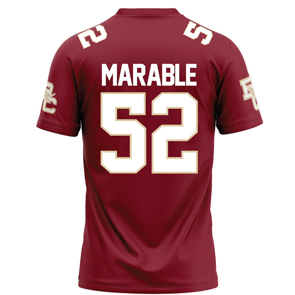 Boston College - NCAA Football : Chris Marable - Maroon Football Jersey-1