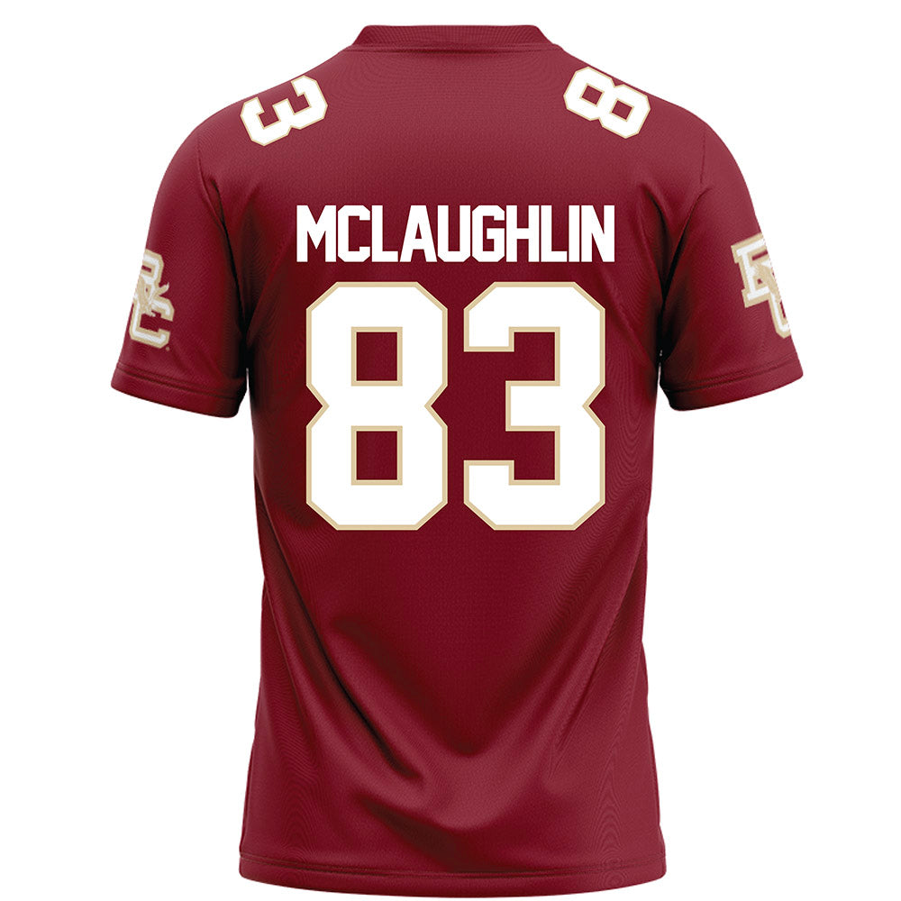 Boston College - NCAA Football : Luke McLaughlin - Maroon Football Jersey