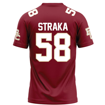 Boston College - NCAA Football : Will Straka - Maroon Football Jersey-1