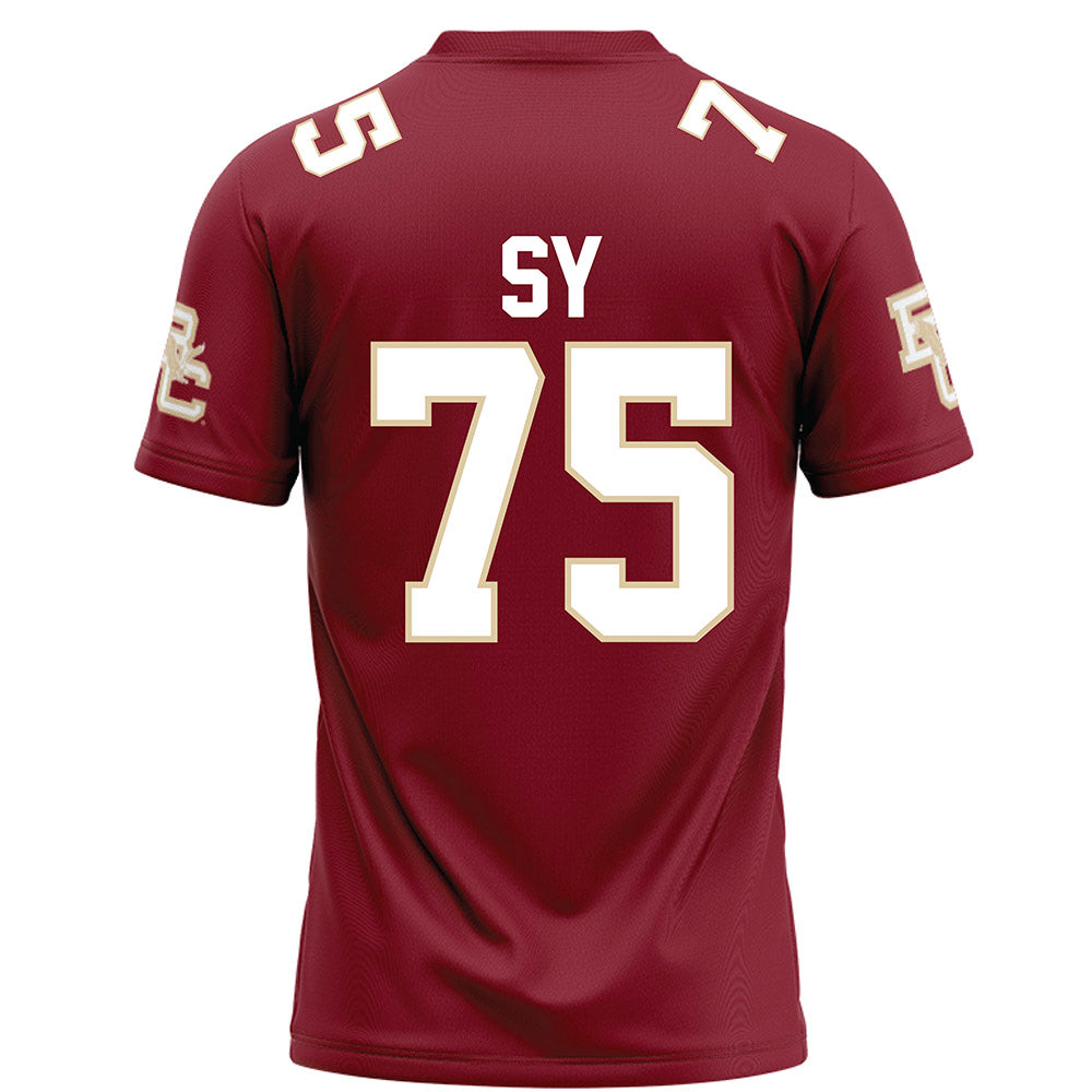 Boston College - NCAA Football : Pape Sy - Maroon Football Jersey-1