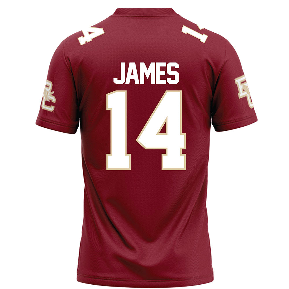 Boston College - NCAA Football : Grayson James - Maroon Football Jersey