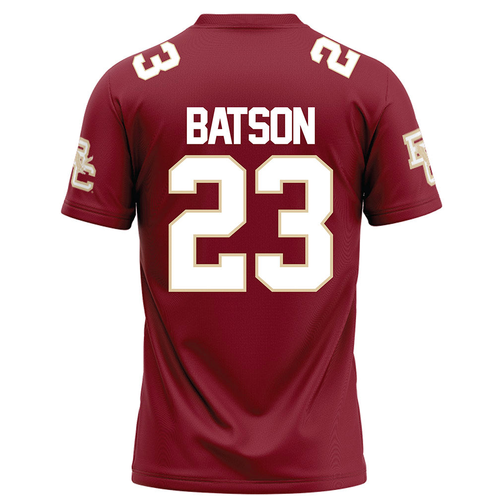 Boston College - NCAA Football : Cole Batson - Maroon Football Jersey