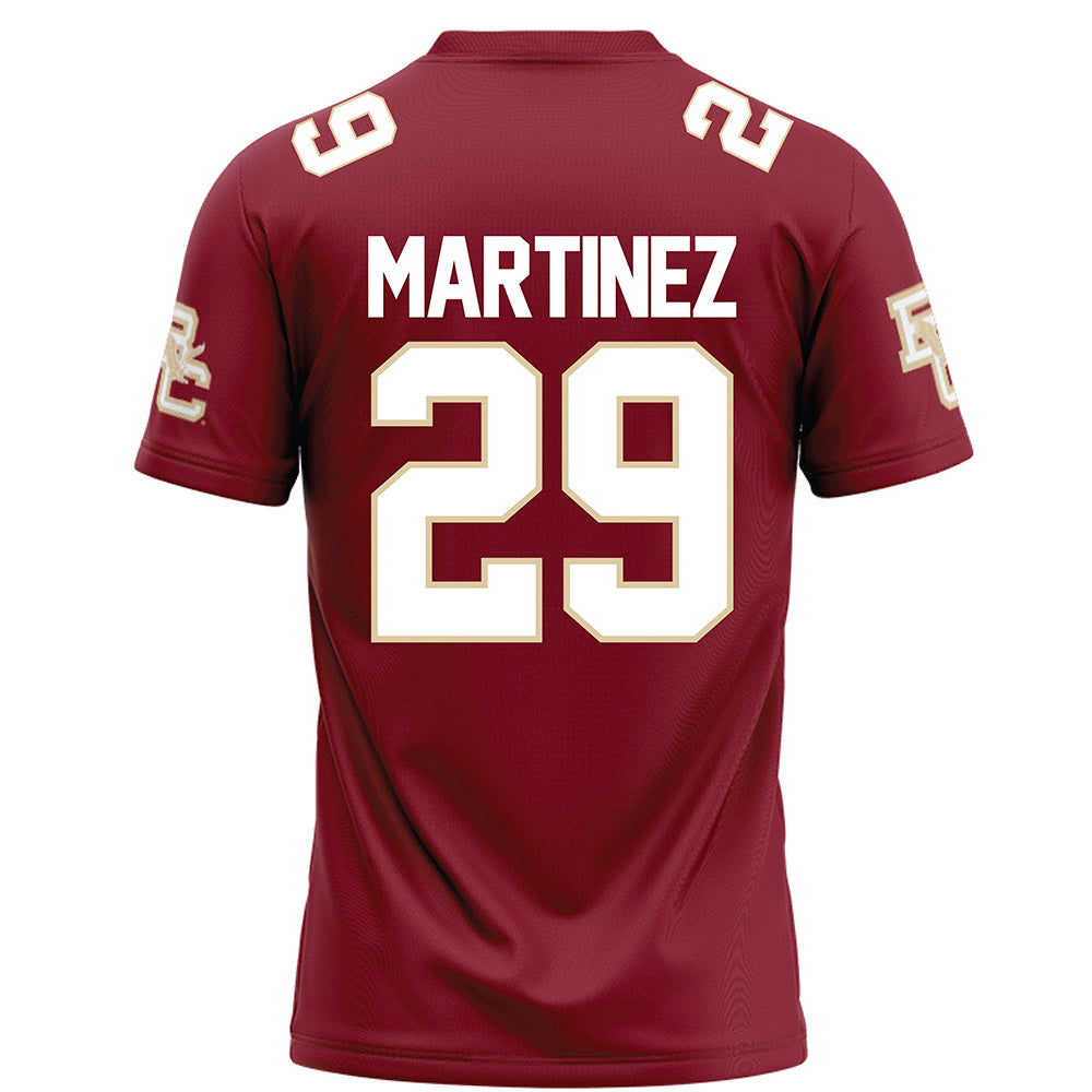 Boston College - NCAA Football : Cameron Martinez - Maroon Football Jersey