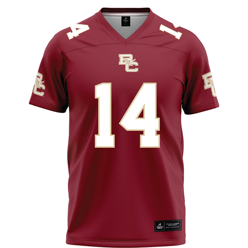 Boston College - NCAA Football : Jalon Williams - Maroon Football Jersey