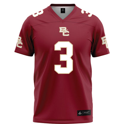 Boston College - NCAA Football : Khari Johnson - Maroon Football Jersey